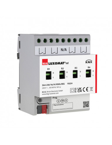 SA4-230 / 16 / H / KNXs REG-Actionneur de commutation KNX Secure LUXOMATnet 93224