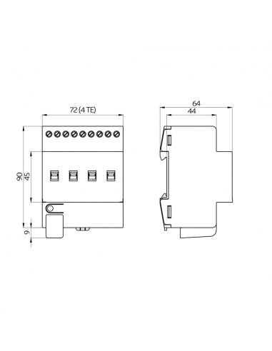 SA4-230 / 16 / H / KNXs REG-Actionneur de commutation KNX Secure LUXOMATnet 93224