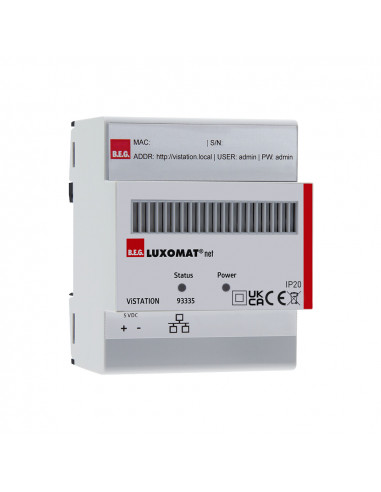Virtual Interface STATION-Serveur pour la visualisation à distance KNX LUXOMATnet 93335