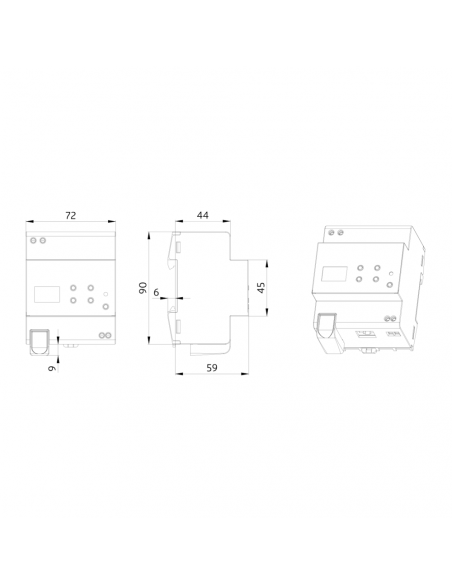 passerelle DALI-IP20 KNX 1Canal LUXOMATnet 93338
