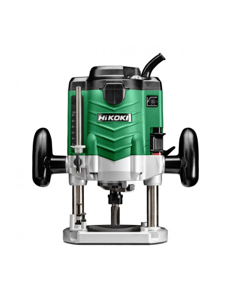 Défonceuse 2000W mandrin 12mm carton vit. à vide 8000-22000tr/mn base Ø180x70mm HIKOKI M12VEUTZ