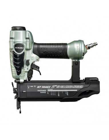 Cloueur pneumatique finition bois mini-brads calibre 18 L.15-50mm HIKOKI NT50AE2L2Z
