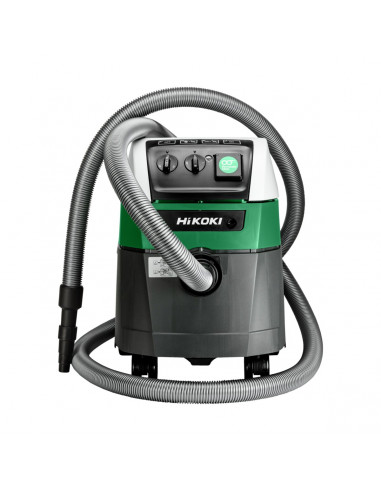 Aspirateur 1200W 25/22L poussière & eau classe M décolmatage automatique HIKOKI RP350YDMWAZ