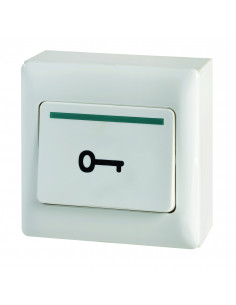 Bouton poussoir de sortie saillie à double sécurités no/nf en abs BPSP AIPHONE 120903 2