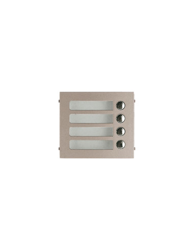 Façade en zamak 4 boutons d'appel pour gtsw GF4P AIPHONE 120005