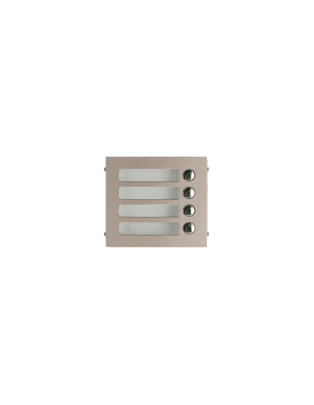 Façade en zamak 4 boutons d'appel pour gtsw GF4P AIPHONE 120005