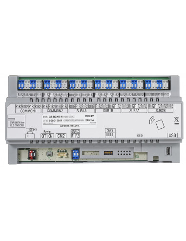Centrale audio supplémentaire avec lecteur nfc pour système étendu gt version b GTBCXBN AIPHONE 200261