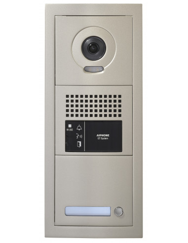 Platine vidéo modulaire 1 bouton d'appel 2 modules sans boucle magnétique GTBVH1PSBM AIPHONE 200293