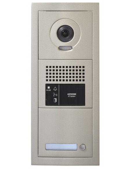 Platine vidéo modulaire 1 bouton d'appel 2 modules sans boucle magnétique GTBVH1PSBM AIPHONE 200293