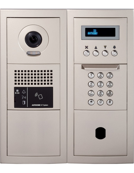 Platine vidéo modulaire à défilement & emplacement vigik sans boucle magnétique GTBVHSBM AIPHONE 200285