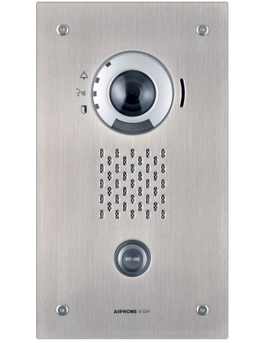 Platine vidéo encastrée résistante au vandalisme 1 bp ip/sip Façade inox  IXDVFA AIPHONE 200937