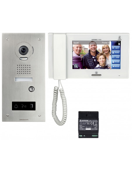 Kit vidéo access. platine inox enc. jpdvfl+jp4med+ps2420d JPS4AEDFL AIPHONE 130324