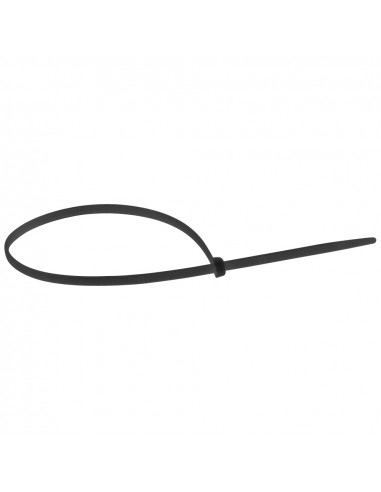 100 Colliers Colring noir à denture intérieure largeur 7,6mm et longueur à plat 360mm LEGRAND 032029