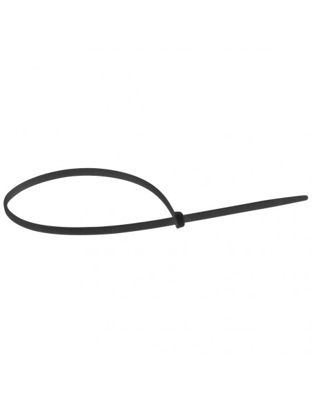 100 Colliers Colring noir à denture intérieure largeur 7,6mm et longueur à plat 360mm LEGRAND 032029