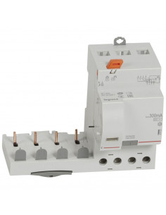 Bloc différentiel adaptable à vis DX³ 4 Pôles 400V 40A type AC 300mA sélectif LEGRAND 410520
