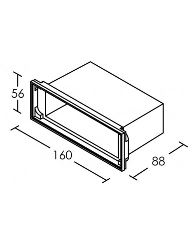 DINO Encastré Mur extérieur IP65 IK07 LED 4000K pour balisage face inox 304 ARIC 51781