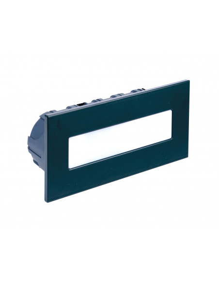 BALIZ 3 Encastré Mur rectang. fixe anthracite LED intég. 3,8W bleu ARIC 51839