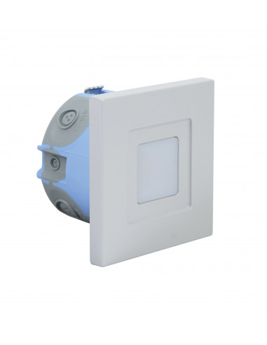 ISO 60 CCT Encastré Mur LED 1,2W 3CCT 2700/3200/4000K 40lm 115° 40000h gris ARIC 51877