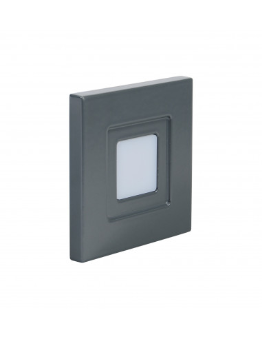 ISO 60 Encastré Mur LED 1,2W 3CCT 2700/3200/4000K 40lm 115° 40000h anthracite ARIC 51878