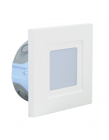 ISO 80 CCT Encastré Mur LED 1,2W 3CCT 2700/3200/4000K 80lm 115° 40000h blanc ARIC 51883