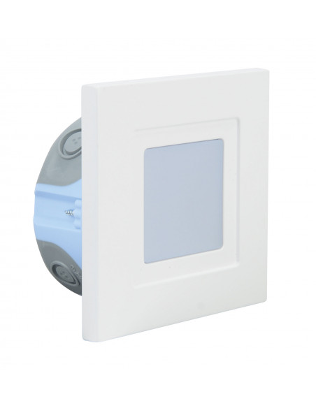 ISO 80 CCT Encastré Mur LED 1,2W 3CCT 2700/3200/4000K 80lm 115° 40000h blanc ARIC 51883