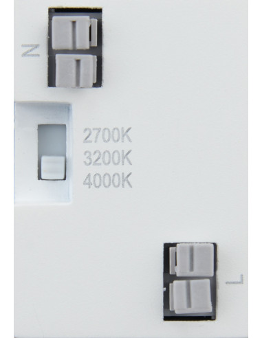 ISO 80 CCT Encastré Mur LED 1,2W 3CCT 2700/3200/4000K 80lm 115° 40000h blanc ARIC 51883