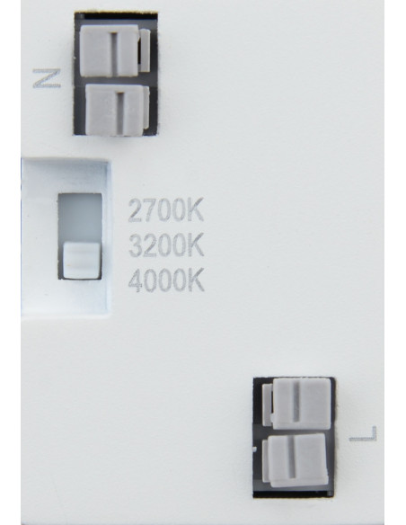 ISO 80 CCT Encastré Mur LED 1,2W 3CCT 2700/3200/4000K 80lm 115° 40000h blanc ARIC 51883
