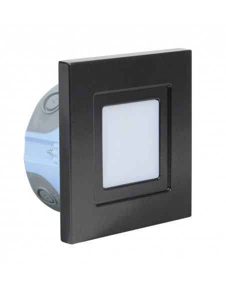 ISO 80 CCT Encastré Mur LED 1,2W 3CCT 2700/3200/4000K 80lm 115° 40000h gris ARIC 51884