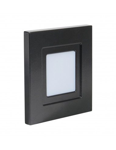 ISO 80 CCT Encastré Mur LED 1,8W bleu 6lm 115° 30000h face avant alu noir ARIC 51888