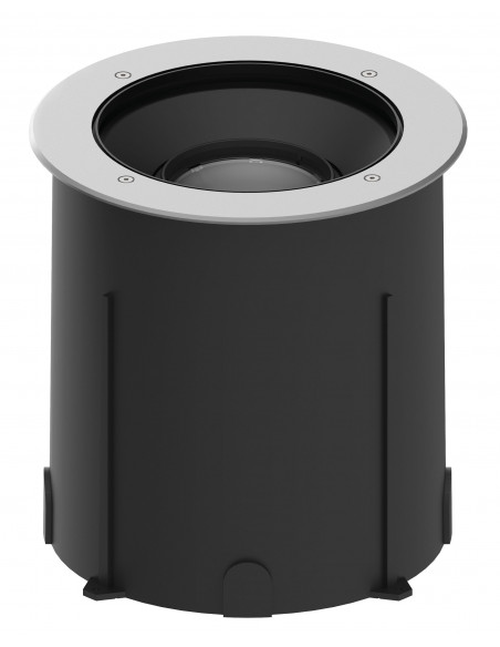 LUMISOL 230 Enc.Sol Ext. IP67 IK10 inox 316L rond LED 19W 15° 3000K 2400lm ARIC 51925