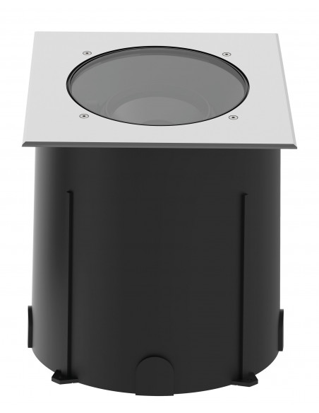 LUMISOL 230 Enc.Sol Ext. IP67 IK10 inox 316L carré LED 19W 15° 3000K 2400lm ARIC 51937