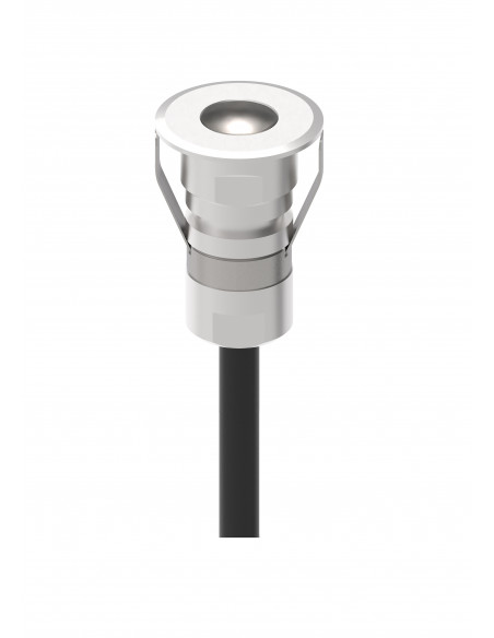 Spot seul CABOURG IP67 IK08 à encastrer au sol LED 0,9W 3000K inox 316 50000H ARIC 51953