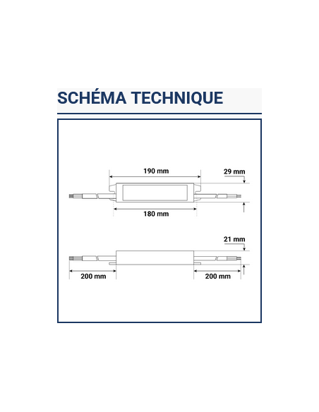 Alimentation pour LED 45W 24V DC IP67 Garantie 5 ans MIIDEX 100468