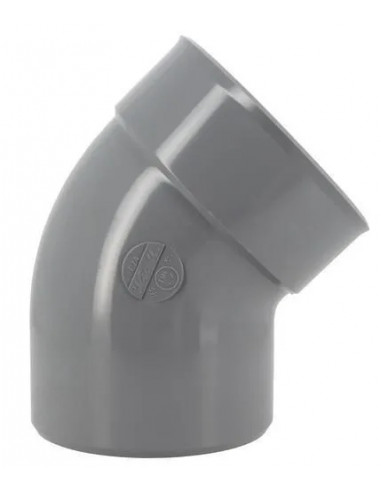Coude mâle femelle 45° diamètre 160mm NICOLL CZ4