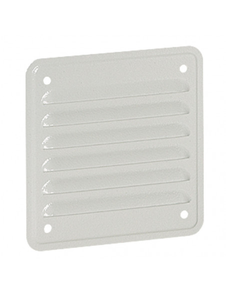 Jeu de 2 ouïes d'aération métal avec grilles IP32 IK10 RAL7035 138x138mm LEGRAND 034804