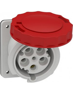 PratiKa socle de prise industrielle CEE 63A 3P+N+T 380V 6U inclinée IP67 SCHNEIDER 81283