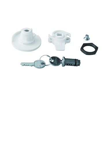Serrure à clé n° 455 livrée avec 2 clés pour armoire univers IP44/54 HAGER FZ453N