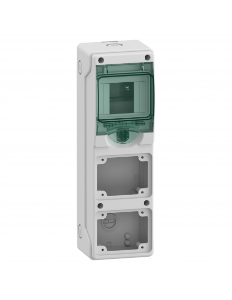 Mureva mini coffret pour prises 98x310mm 4 Modules x 2 Ouvertures 65x85mm SCHNEIDER 13151M