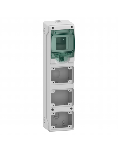 Mureva mini coffret pour prises 98x392mm 4 Modules x 3 Ouvertures 65x85mm SCHNEIDER 13152M