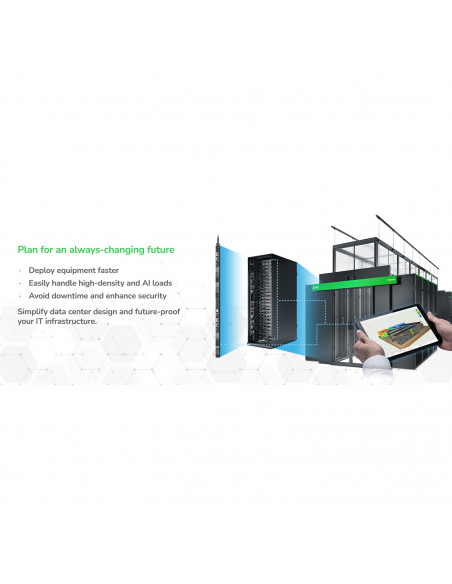 Rack PDU Adv. Gen 2 Cont. Mes.par prise,3P,43,5kW400V63A ou 34,6kW415V60A,42 p. SCHNEIDER APDU11450SM