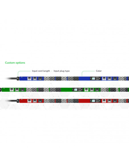 Rack PDU Adv. Gen 2 Cont. Mes.par prise,3P,43,5kW400V63A ou 34,6kW415V60A,42 p. SCHNEIDER APDU11450SM
