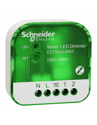 Wiser micromodule variateur de lumière avec ou sans neutre zigbee SCHNEIDER CCT5010-0003