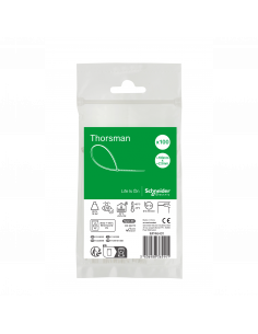 Thorsman colliers de serrage 100x2.5 Incolore 100p SCHNEIDER IMT46401