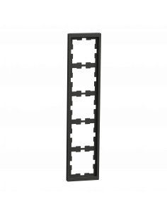 D-Life cadre de finition anthracite 5 postes SCHNEIDER MEG4050-6534