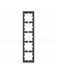 D-Life cadre de finition anthracite 5 postes SCHNEIDER MEG4050-6534 2
