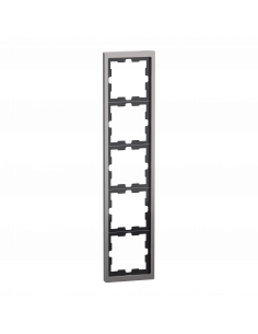 D-Life cadre de finition métal nickel 5 postes SCHNEIDER MEG4050-6550