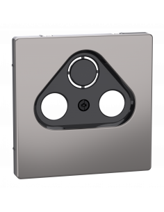 D-Life enjoliveur pour prise télévision métal nickel SCHNEIDER MEG4123-6050