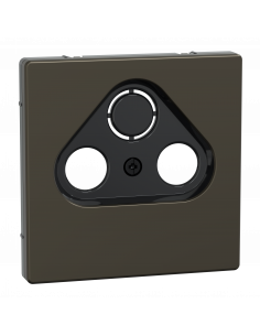 D-Life enjoliveur pour prise télévision métal mocca SCHNEIDER MEG4123-6052