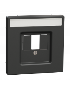 D-Life enjoliveur pour prise conn multimédia porte-étiquette anthracite SCHNEIDER MEG4250-6034