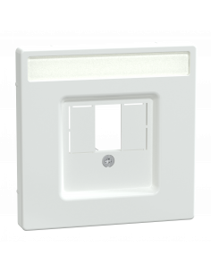 D-Life enjoliveur pour prise conn multimédia porte-étiquette blanc lotus SCHNEIDER MEG4250-6035